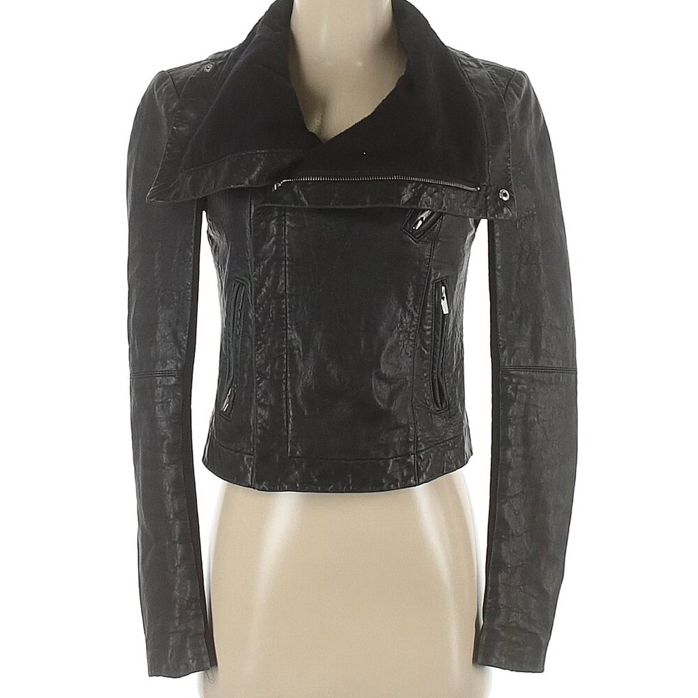 Veda Max Classic Leather Jacket P (XS)